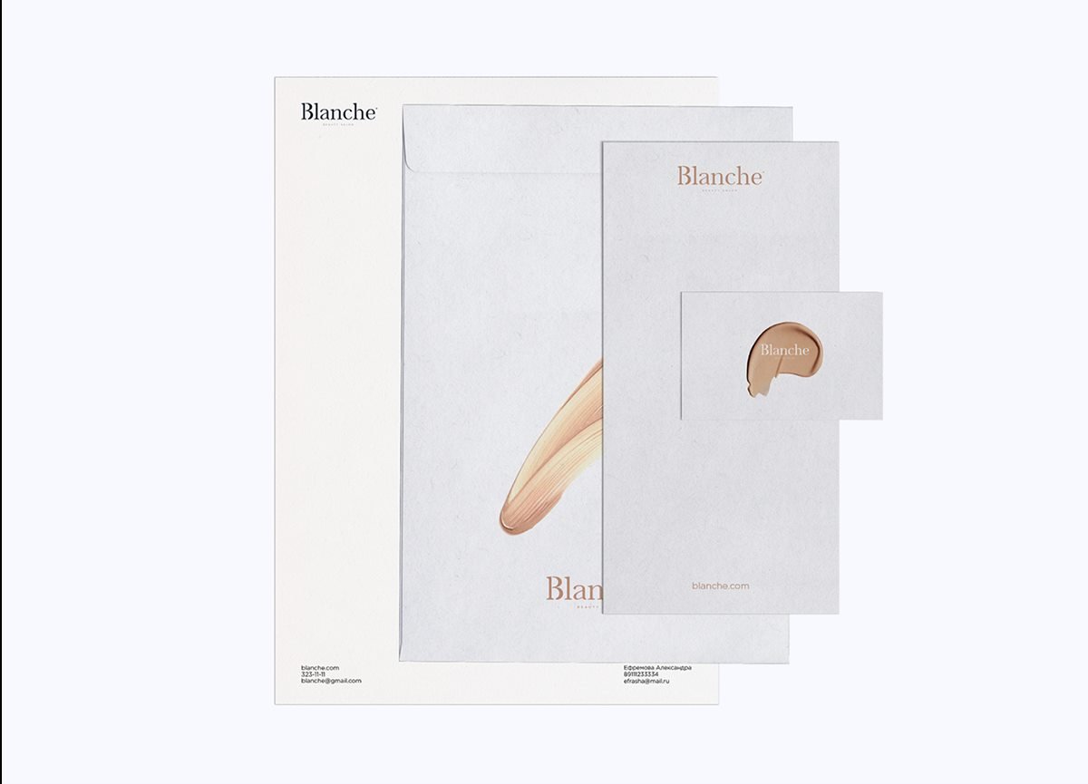 BLANCHE女性時尚用品品牌設(shè)計  信封設(shè)計