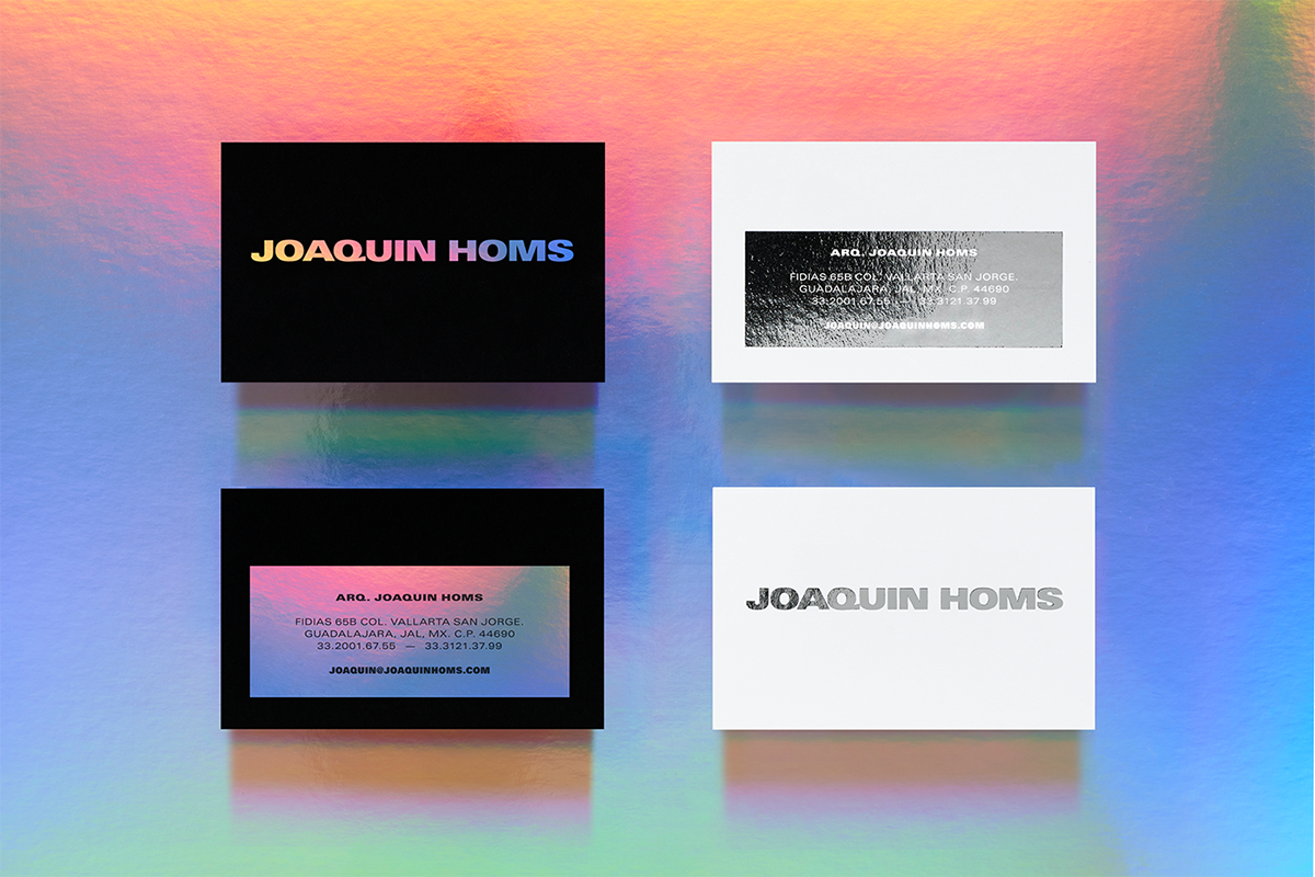 Joaquin Homs建筑公司VI設計項目  名片設計