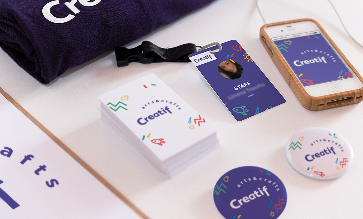 深圳VI設計  深圳VI策劃  Creatif兒童工藝品VI形象設計  名片設計
