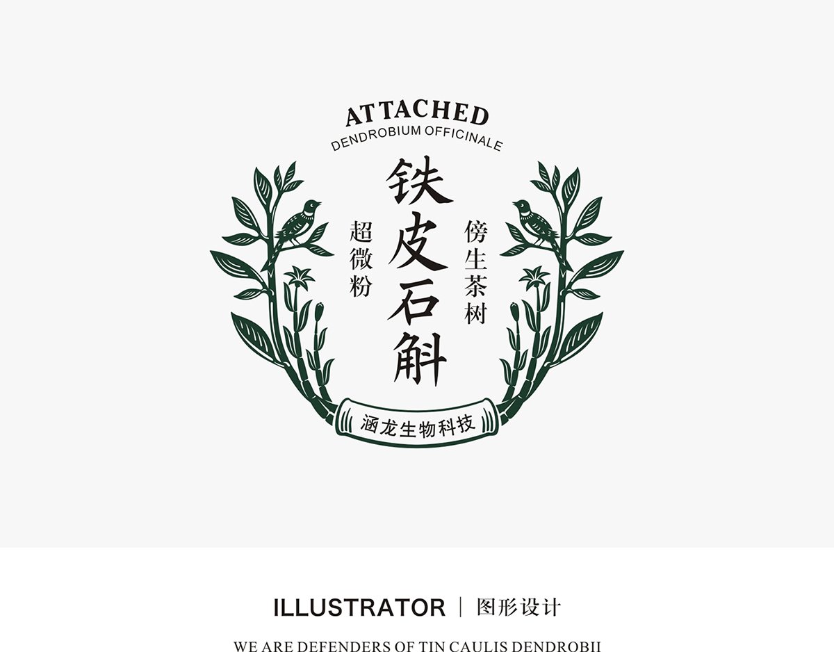 深圳VI設(shè)計  深圳VI策劃  鐵皮石斛VI形象設(shè)計展示  標志設(shè)計