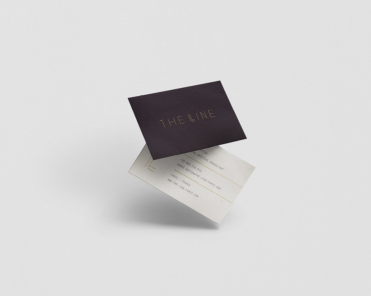 The Line高端奢侈品牌咨詢公司VI設計欣賞，奢侈品牌咨詢公司VI設計，咨詢公司VI設計，咨詢公司視覺形象識別設計，高端奢侈品牌咨詢，深圳VI設計，深圳視覺形象識別設計，名片設計，左右格局