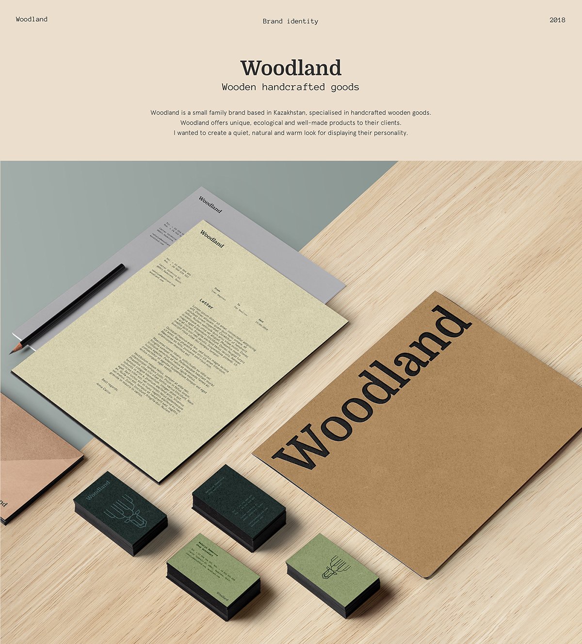 Woodland手工木制品品牌vi設(shè)計欣賞，手工木制品品牌，手工木制品品牌vi設(shè)計，家具品牌vi設(shè)計，家具品牌視覺形象識別設(shè)計，深圳vi設(shè)計，深圳品牌視覺形象識別設(shè)計，左右格局