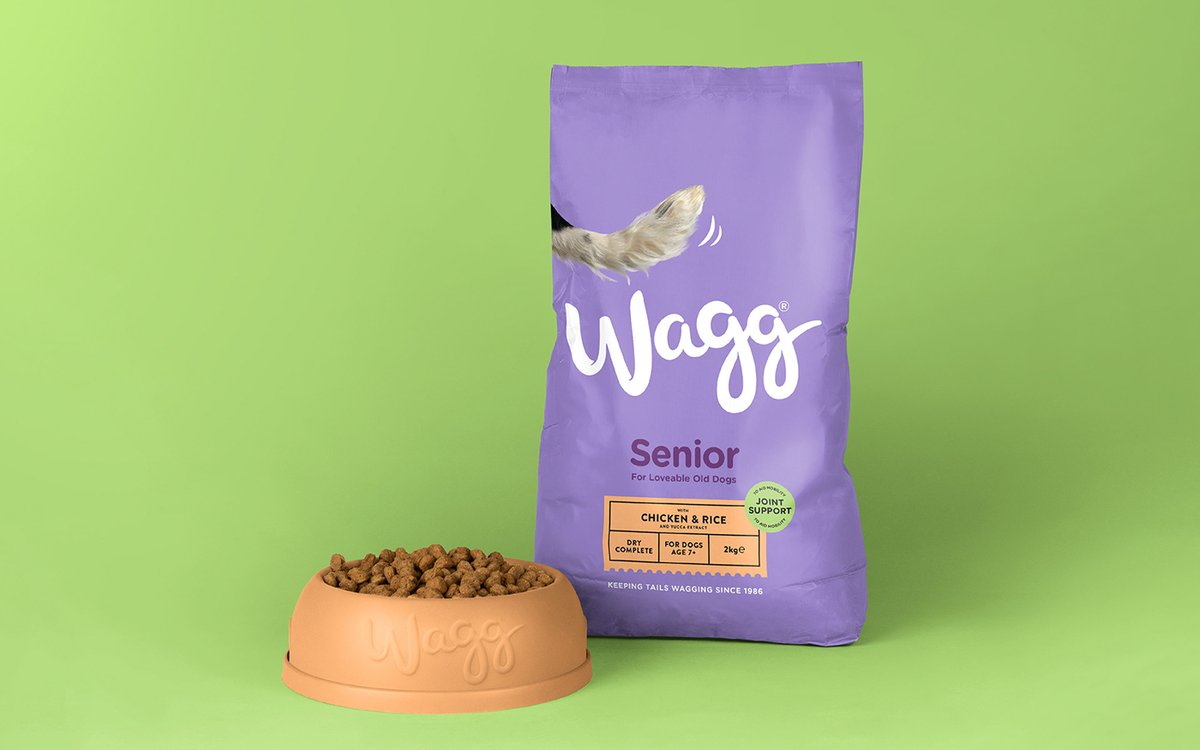 寵物食品 Wagg 品牌標識vi設計及品牌重塑，vi設計，食品vi設計，品牌形象設計，食品品牌vi設計，標識設計，品牌vi設計，品牌策劃，深圳vi設計，左右格局