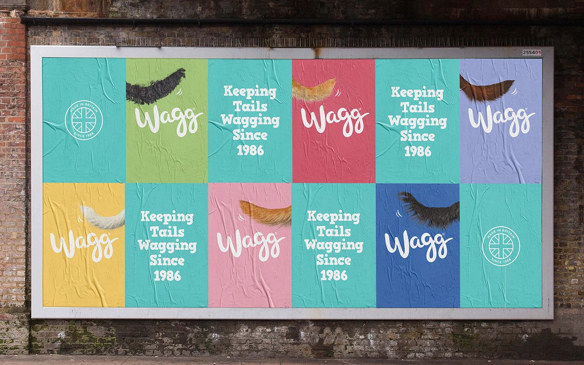 寵物食品 Wagg 品牌標識vi設計及品牌重塑，vi設計，食品vi設計，品牌形象設計，食品品牌vi設計，標識設計，品牌vi設計，品牌策劃，深圳vi設計，左右格局