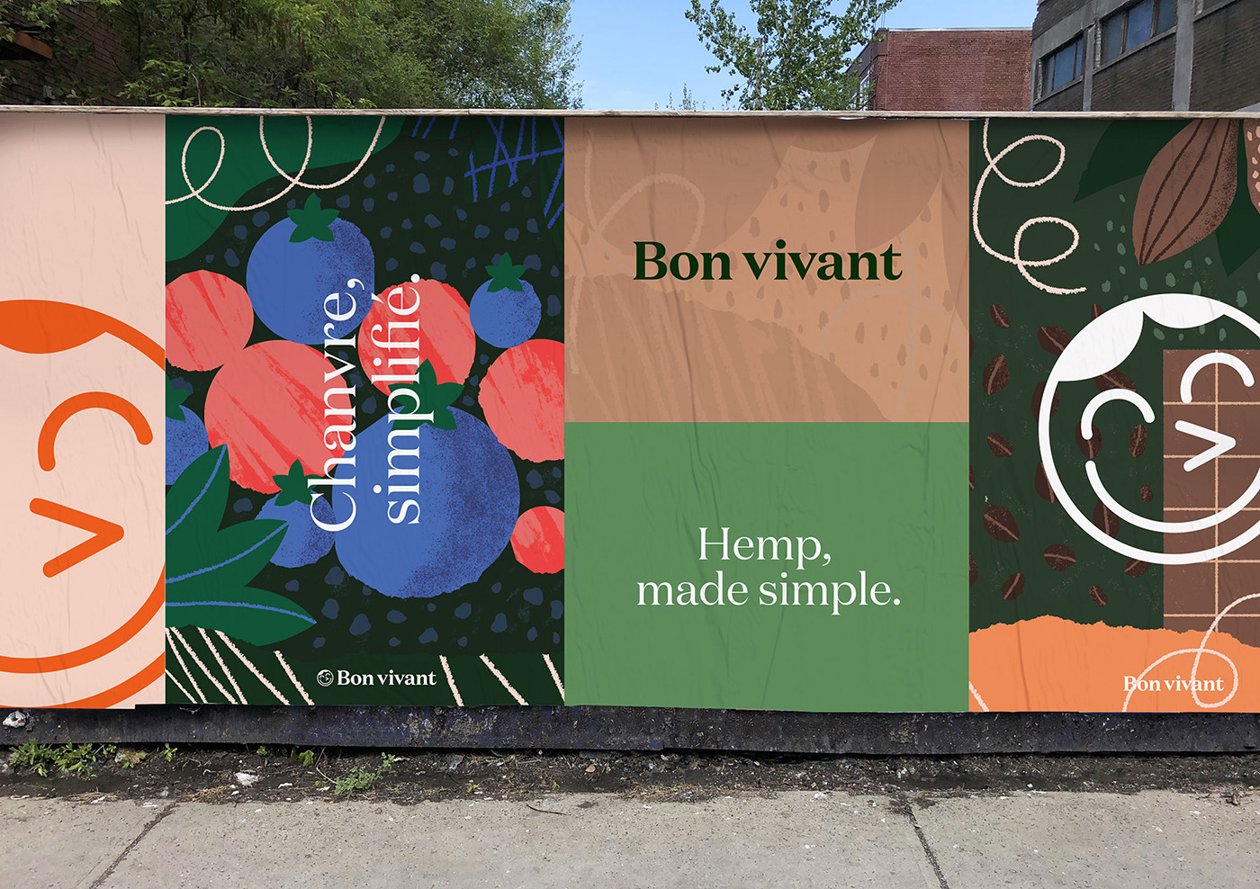 Bon Vivant手工食品品牌VI形象設計，食品vi設計，深圳vi設計，左右格局