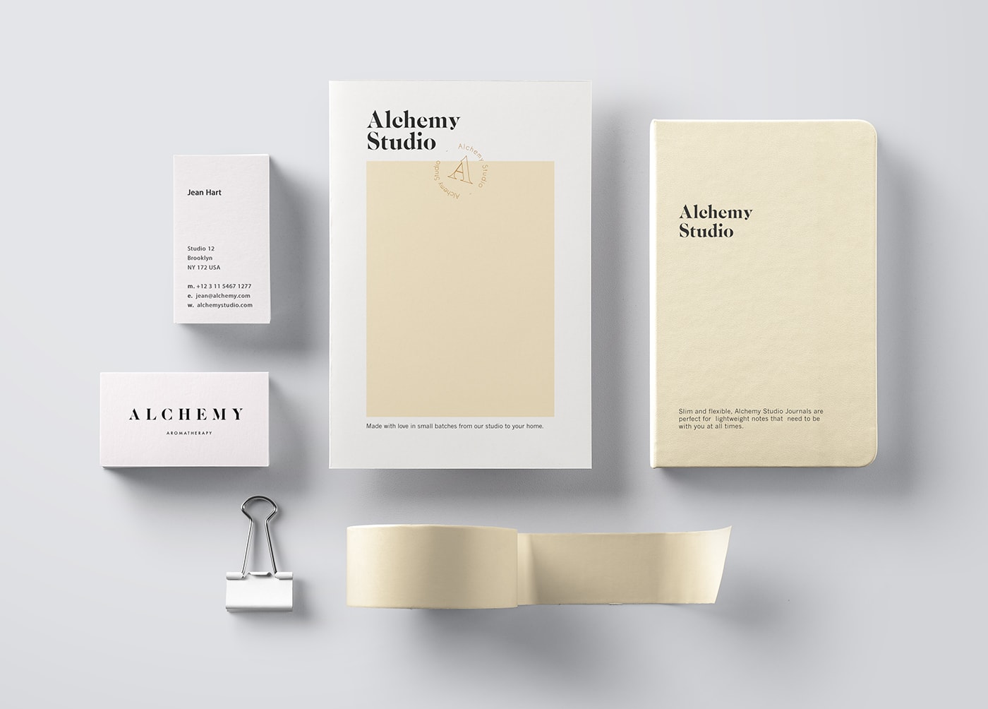 Alchemy美容品牌包裝設計和企業(yè)VI設計，化妝品VI設計，企業(yè)VI設計，深圳VI設計，左右格局