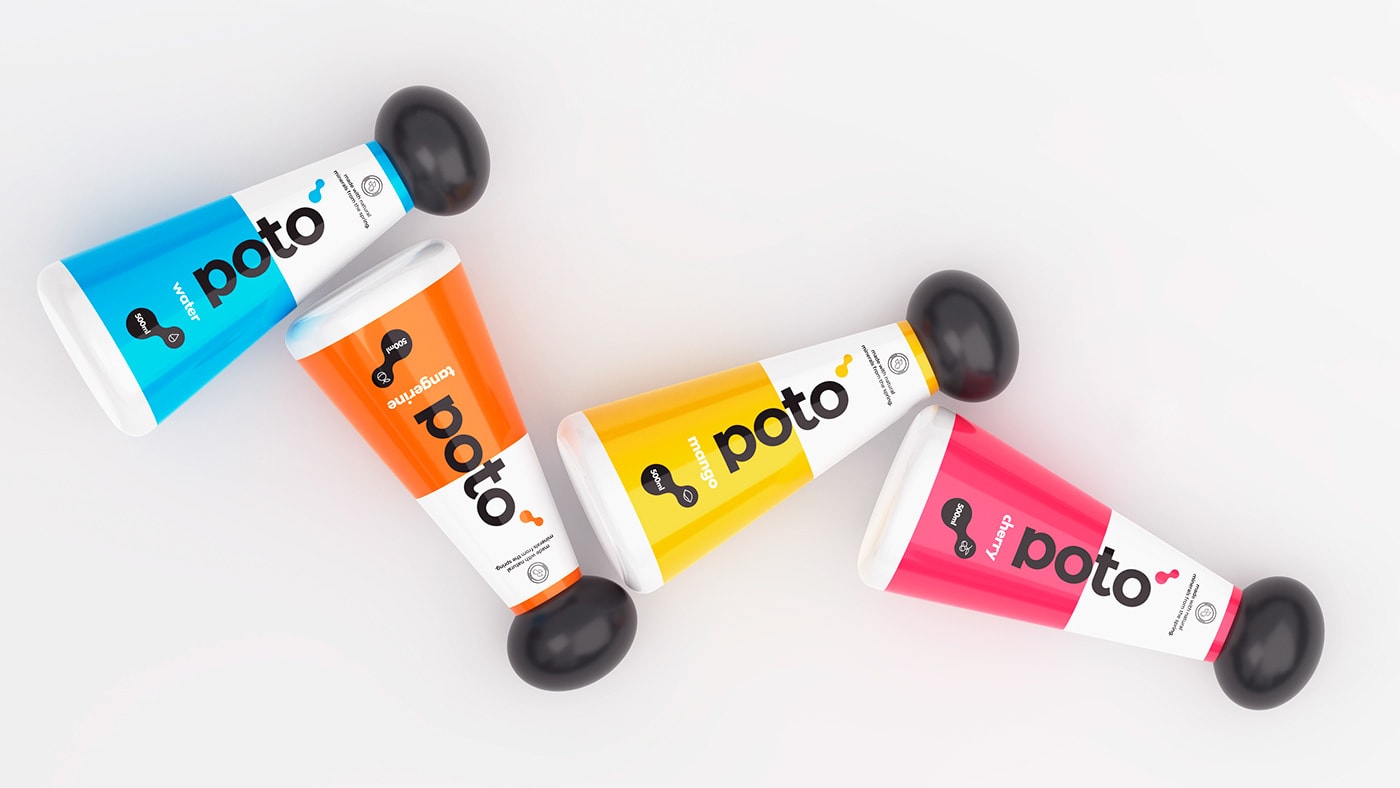 Poto自來水公司品牌VI設計和包裝設計案例，企業(yè)VI設計，品牌形象設計，包裝設計，深圳VI設計，左右格局
