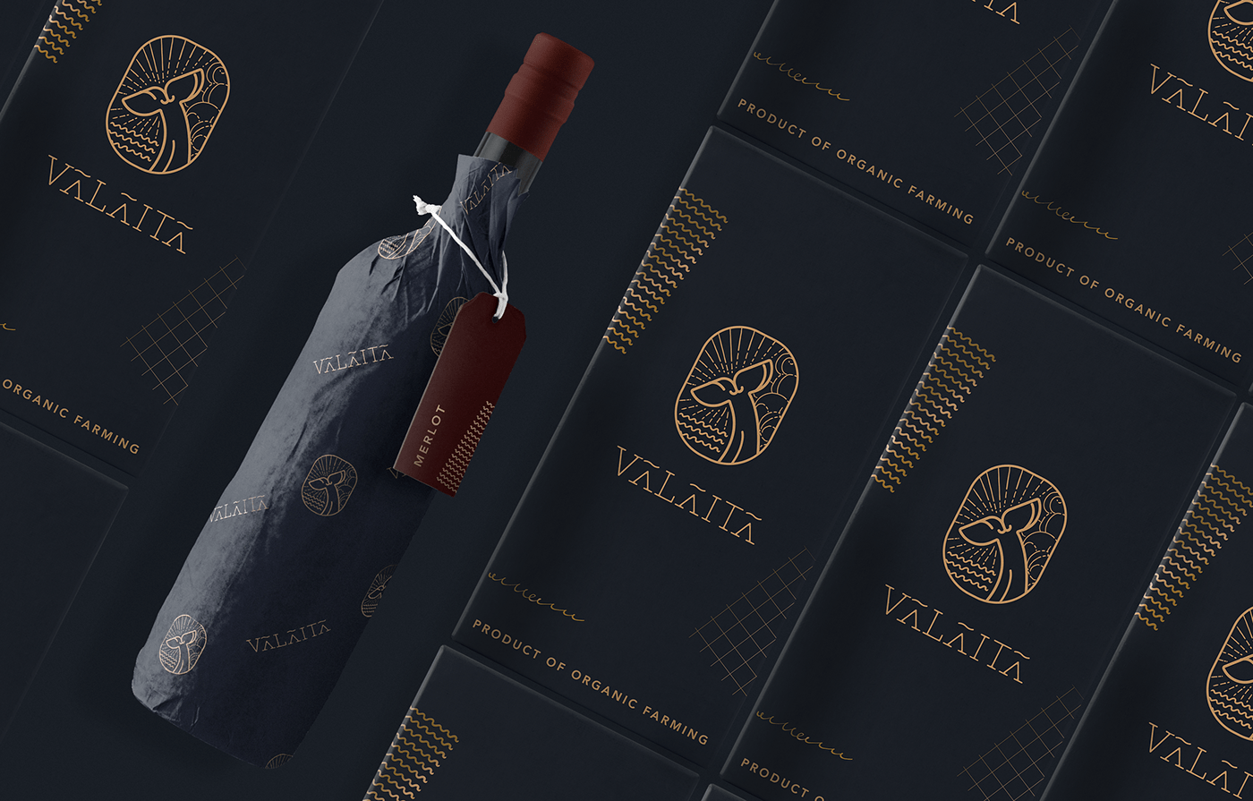 Valaita精致葡萄酒品牌VI設計——插圖包裝設計欣賞，餐飲VI設計，高端VI設計，葡萄酒包裝設計，深圳VI設計，左右格局