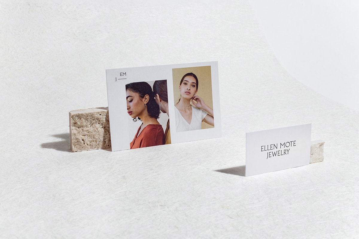 時尚簡約 Ellen Mote 珠寶品牌VI設計和品牌重塑，珠寶品牌VI設計，珠寶網站設計，品牌戰略升級， 深圳VI設計，左右格局