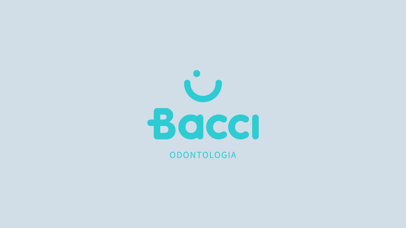 Bacci 現(xiàn)代醫(yī)療牙科診所品牌VI設(shè)計和標識設(shè)計，醫(yī)療品牌VI設(shè)計，品牌標識設(shè)計，深圳VI設(shè)計，左右格局