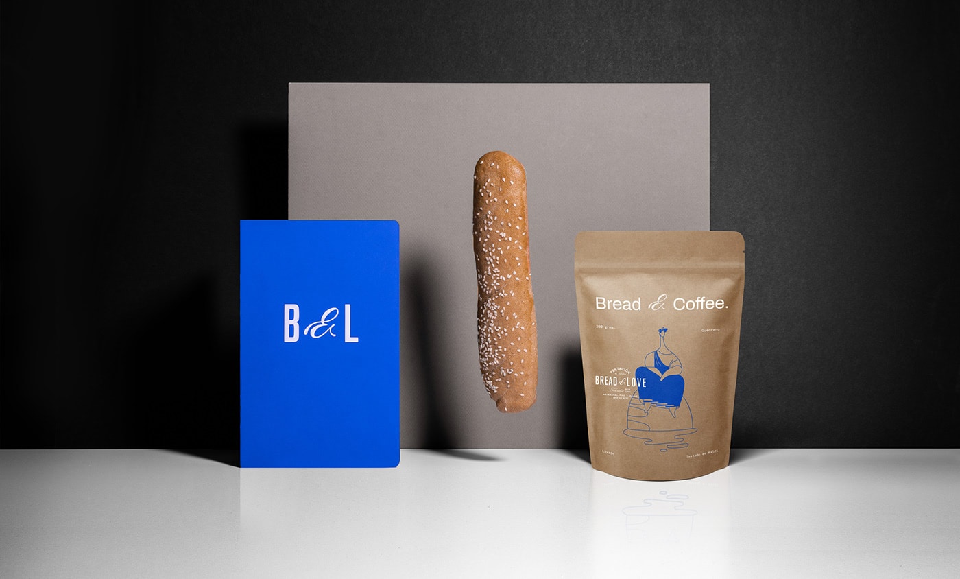 手工面包（食品）品牌VI設計和插圖包裝設計，食品VI設計，食品包裝設計，VI形象設計，左右格局